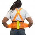 Jorestech High Visibility Back Support Belt With Reflective Strips Xl