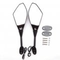 Motorcycle Led Turn Signal Rearview Mirrors Compatible With 2011 2013 Honda Cbr250r Cbr 600 Rr Gloss Black Smoke Len 1