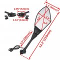 Motorcycle Led Turn Signal Rearview Mirrors Compatible With 2011 2013 Honda Cbr250r Cbr 600 Rr Gloss Black Smoke Len 1