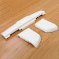 Kuafu Rear Bumper Roll Pan Corner Compatible With 1995-2005 Chevy Chevrolet Blazer Sides Plastic Abs Abs White 3pcs