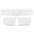 Kuafu Rear Bumper Roll Pan Corner Compatible With 1995-2005 Chevy Chevrolet Blazer Sides Plastic Abs Abs White 3pcs