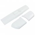 Kuafu Rear Bumper Roll Pan Corner Compatible With 1995-2005 Chevy Chevrolet Blazer Sides Plastic Abs Abs White 3pcs
