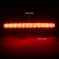 Compatible With 08-16 Ford Super Duty Red 3d Led C-bar Tail Light 3rd Third Brake Lamp Chrome