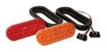 Cpl65-r Oval Red Led Vehicle Exterior Light 6 5 In X 2 25 20 Leds Waterproof Universal Fit For Cars 