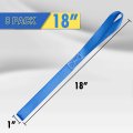 Cartman Soft Loop Tie-down Straps In Blue Color 8pk X 18in 3600lbs