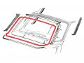 Windshield Weatherstrip Front Window Rubber Seal 1963-65 Fairlane 1963 Meteor 2-door Hardtop C3oz-6503110a