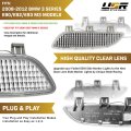 Clear Front Bumper Reflector Lamps Pair For 2008 2012 Bmw 3 Series M3 E90 E92 E93 Left And Right Side Set