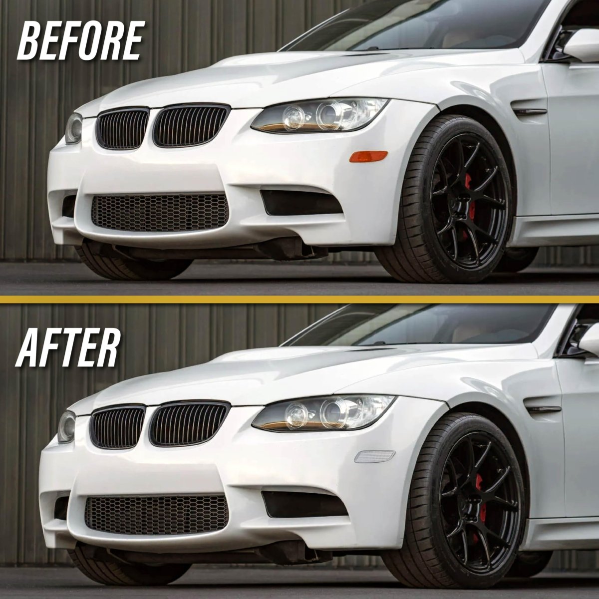 Clear Front Bumper Reflector Lamps Pair For 2008 2012 Bmw 3 Series M3 E90 E92 E93 Left And Right Side Set