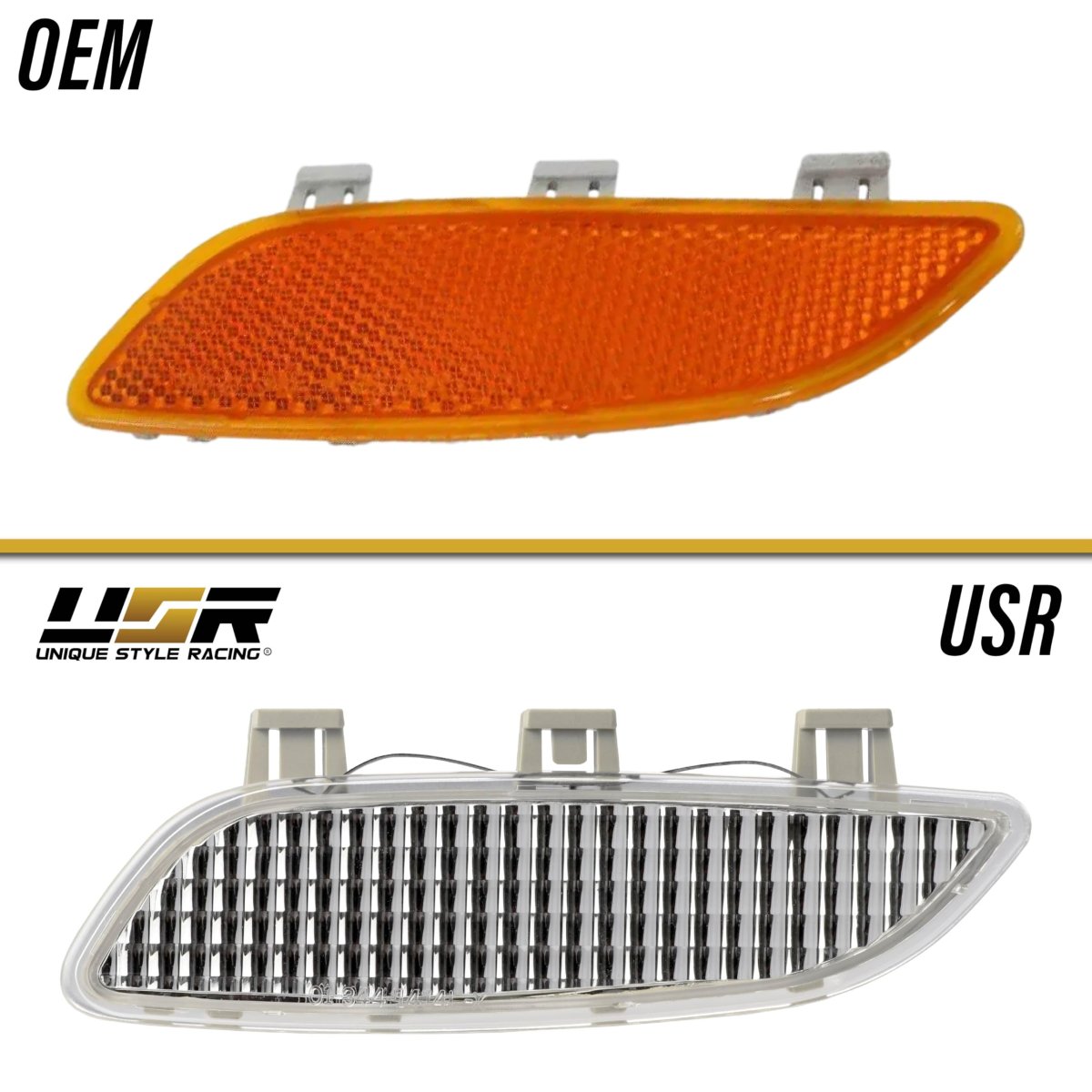 Clear Front Bumper Reflector Lamps Pair For 2008 2012 Bmw 3 Series M3 E90 E92 E93 Left And Right Side Set