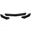 Ocpty 3pcs Pp Car Front Bumper Spoiler Lip Fit For Universal