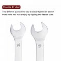Uxcell Thin Open End Wrench 12mm X 13mm Metric Mirror-chrome Plated High Carbon Steel For Household Maintenance And General