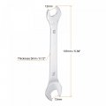 Uxcell Thin Open End Wrench 12mm X 13mm Metric Mirror-chrome Plated High Carbon Steel For Household Maintenance And General