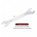 Uxcell Thin Open End Wrench 12mm X 13mm Metric Mirror-chrome Plated High Carbon Steel For Household Maintenance And General