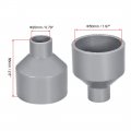 Uxcell Pvc Dwv Reducing Coupling Schedule 40 Gray 20mm X 50mm Socket 5pcs