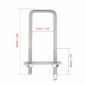 Uxcell Square U-bolts 2pcs 1 22 31mm Inner Width 100mm Length M6 304 Stainless Steel U Bolt With Nuts Frame For Boat Trailer