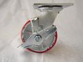 5 X 2 Swivel Caster Heavy Duty Polyurethane Wheel On Steel Hub With Brake 1000lb Tool Box