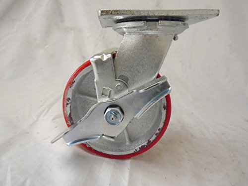 5" x 2" Swivel Caster Polyurethane Wheel on Steel Hub 1000lb Tool Box 