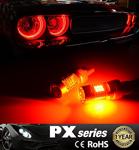 Xenon White JDM ASTAR 2600 Lumens Extremely Bright PX Chips 3056 3156 3057 3157 4057 4157 LED Bulbs with Projector 