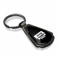 Ipick Image Made Black Dome Shinning Dark Gunmetal Metal Teardrop Key Chain With Logo For Jeep Grill