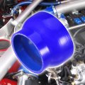 Uxcell 89-114mm 3 5 -4 Id Straight Silicone Reducer Hose Coupler Intercooler Tube Blue For Car Intake Piping