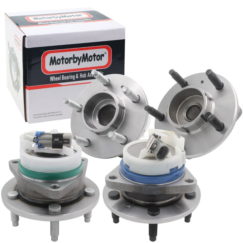 Motorbymotor-front And Rear Wheel Bearing Hub Assembly With Abs 5 Lugs Replacement For 2002-2006 Buick Rendezvous Assembly-4pc
