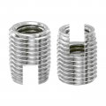 Uxcell Self Tapping Threaded Inserts 5pcs Inner M10-1 5 Outer M14x18 303 Stainless Steel Slotted Thread Repair Nuts