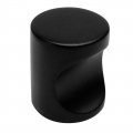 Cosmas 25 Pack 3312fb Flat Black Contemporary Cabinet Hardware Finger Pull 3 4 Diameter 