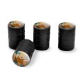 The Flintstones Barney Character Tire Rim Wheel Aluminum Valve Stem Caps 4 Piece Set For Passenger Cars Vans And Trucks Black 