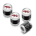 Dodge R T Logo Tire Valve Stem Caps Real Carbon Fiber Barrel And Silver Aluminum Set Of 4 Universal Fit For Cars Suvs Trucks