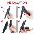 2 Wipers 22 16 Fronts Replacement Fit For Geely Emgrand 2014-2016 Windshield Wiper Blades Original Equipment Wiper Blade That