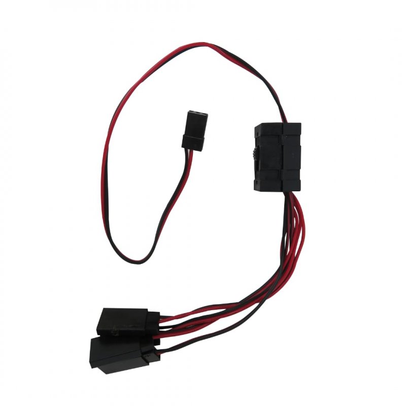 4-way Led Light On Off Controller Switch Y Cable For 1 10 Trx-4 Scx10 Rc Crawler
