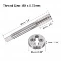 Uxcell M9 X 0 75mm Metric Tap And Die Set Machine Thread Screw With Rounding Kit For Nut Bolt Thread Repair