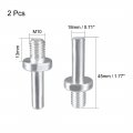 Uxcell Core Bits Adapter Drill M10 X 13mm Male Thread To 8mm Round Shank 2pcs