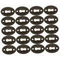 Homsfou 24pcs Key Drawer Oval Zinc Alloy Triangle Piece