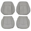 Gray Perforated Front Sides Bottom Top Microfiber Leather Replacement Seat Covers For Mercedes Benz E63 E280 E300 E320 E350 