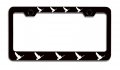 Wild Geese Logo Black Metal License Plate Frame Tag Holder J73 