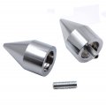 Xkh- Motorcycle Spike Bar Ends Compatible With Kawasaki Ninja 250 500 Zx600 Zx6 636 Zzr600 Zx6r Zx6rr Chrome B00y44ou22