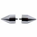Xkh- Motorcycle Spike Bar Ends Compatible With Kawasaki Ninja 250 500 Zx600 Zx6 636 Zzr600 Zx6r Zx6rr Chrome B00y44ou22