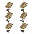 6pcs Toggle Catch Lock 1 7 X 3 Hasp Latch Mini Clasp With Mounting Screws For Jewelry Box Gift Wooden Cabinet Bronze 