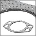 Aluminum Exhaust Manifold Header Gasket Set Compatible With 91-99 Mitsubishi 3000gt Dodge Stealth R T Turbo 3 0l
