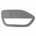 X Autohaux Pair Gray Microfiber Leather Door Panel Insert Cards Cover Ford For Mustang 2005-2009