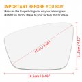 Left Driver Side Heated Mirror Glass Replacement W Backing Plate For Volkswagen Jetta 2011-2018 Beetle 2012-2016 Passat