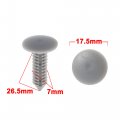 Uxcell Universal 7mm Gray Plastic Trim Rivets Buckle Fastener Clips 40pcs For Car Suv