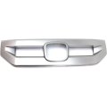 Center Grille Molding For Honda Pilot 2009 2010 2011 Silver Abs Plastic Replacement Part Llx-ho1210129-cl360a70 Ho1210129 