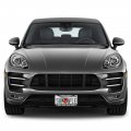Fastasticdeals Metal Insert License Plate Frame German Shepherd Face Silhouette Weatherproof Car Accessories Chrome 2 Holes