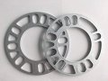 Nb-aero 2pcs Aluminum Alloy Universal Wheel Spacers 5mm Thickness 4 Lug 4x98 4x100 4x108 4x114 3 