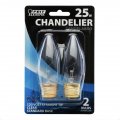 Feit Electric Bp25etc Incandescent Chandelier Light Bulb 25 Watts 120 Volt Pack Of 6