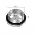 Uxcell Air Compressor Oil Level Gauge Sight Glass G1-1 4 Male Threaded Aluminum Liquid Indicator Window