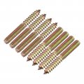 Uxcell 5 16-18x2-1 2 Hanger Bolts 8pcs Double Ended Screws Wood Dowel For Furniture