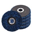 5 Pack Easy Strip Discs Stripping Wheel 4 In X 0 875 For Angle Grinders Blue Silicon Carbide Coarse Abrasive Rust Paint And